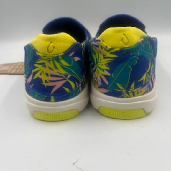NEW Olukai Blue Aloha Floral Men\'s Sneakers Size 10.5 Lae’ahi Pa’L Slip On shoes main image 9